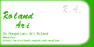 roland ari business card